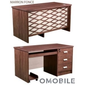 Bureau Agent Élégant Sculpté – 120x60x75 cm