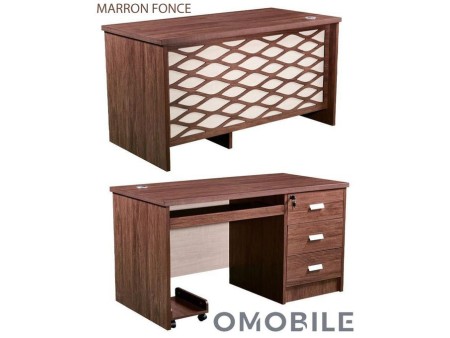 Bureau Agent Élégant Sculpté – 120x60x75 cm