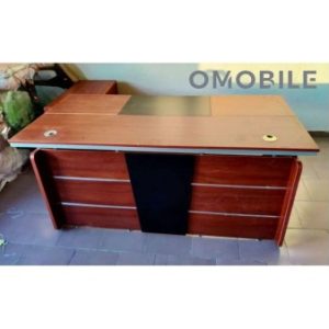 Bureau de Direction Prestige – Bois Foncé avec Retour