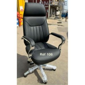 Fauteuil de Bureau Premium Réglable - Dossier Haut et Accoudoirs Rembourrés