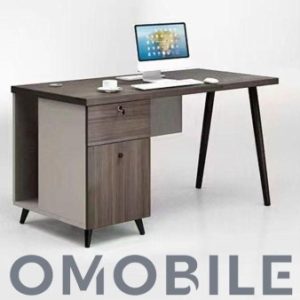 Bureau Bureautique 2 tiroirs 120x60x75 cm