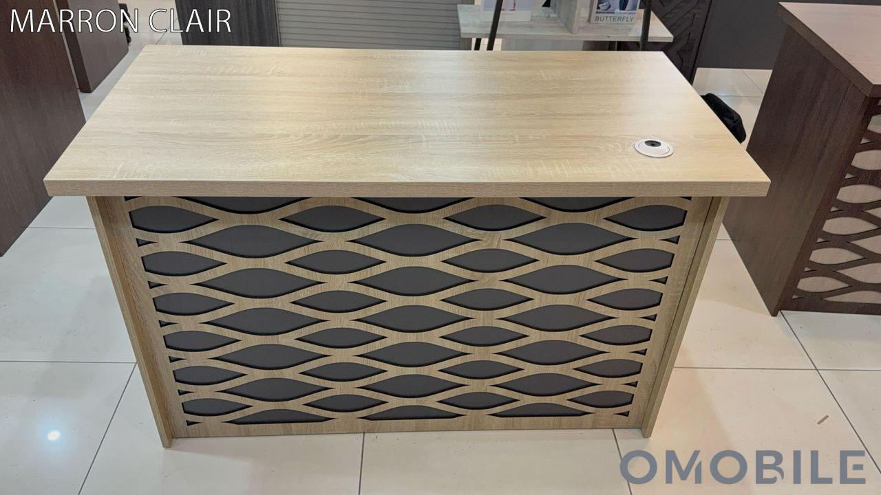 Bureau Agent Élégant Sculpté – 120x60x75 cm – Image 3