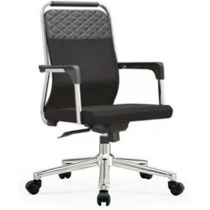 Chaise De Bureau Super Solide - 5 Pieds Chromé A Double Sens