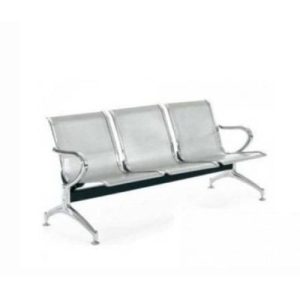 Chaise D'attente 3 Places Inox
