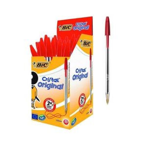Boite de 50 Stylos Cristal Bic - Medium Boite