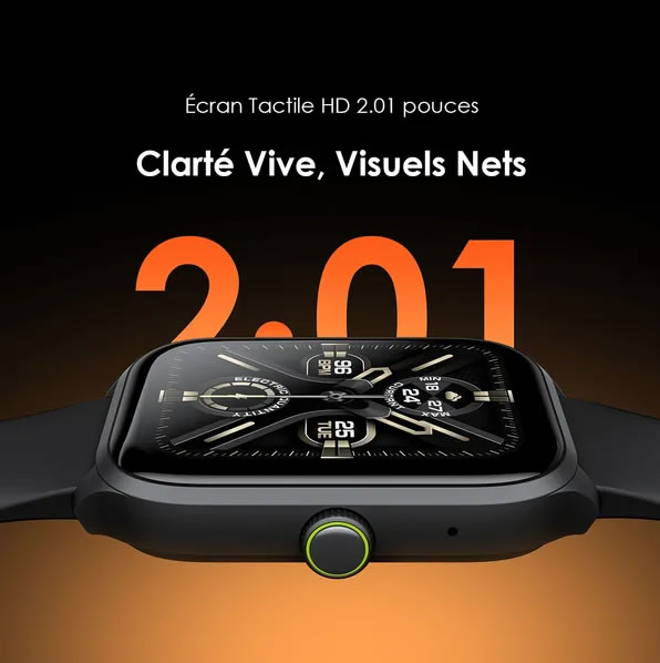 Montre intelligente IP68 HD 2,01 pouces – Image 3