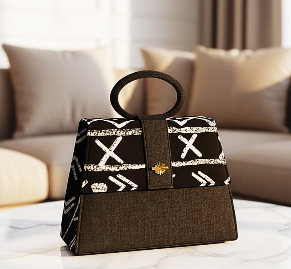 Sac à main Afrik des Aurores - "Nuit d'Ébène"