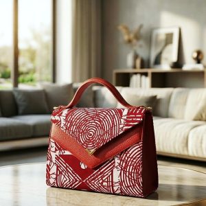 Sac à main Afrik des Aurores - "Rouge Royal"