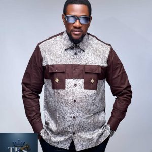 Chemise TKS Couture – Marron à Pois