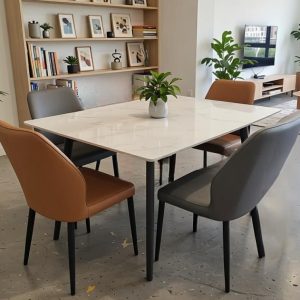 Table Carrée 1M & 4 Chaises Coordonnées - Carré Royal