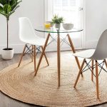 Table à manger ronde "Cristal Puriste"