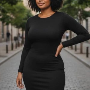 Robe en coton stretch - chic