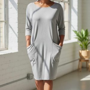 Robe en coton stretch - chic décontractée