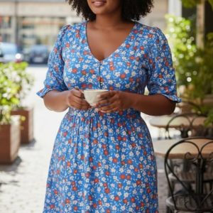 Robe en coton stretch - chic