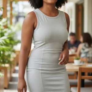 Robe en coton stretch - chic
