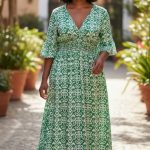 Robe en coton stretch - Longue