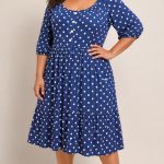 Robe en coton stretch - évasée