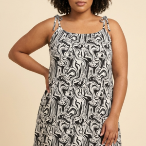 Robe en coton stretch - évasée