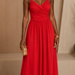 Robe longue en coton stretch - chic