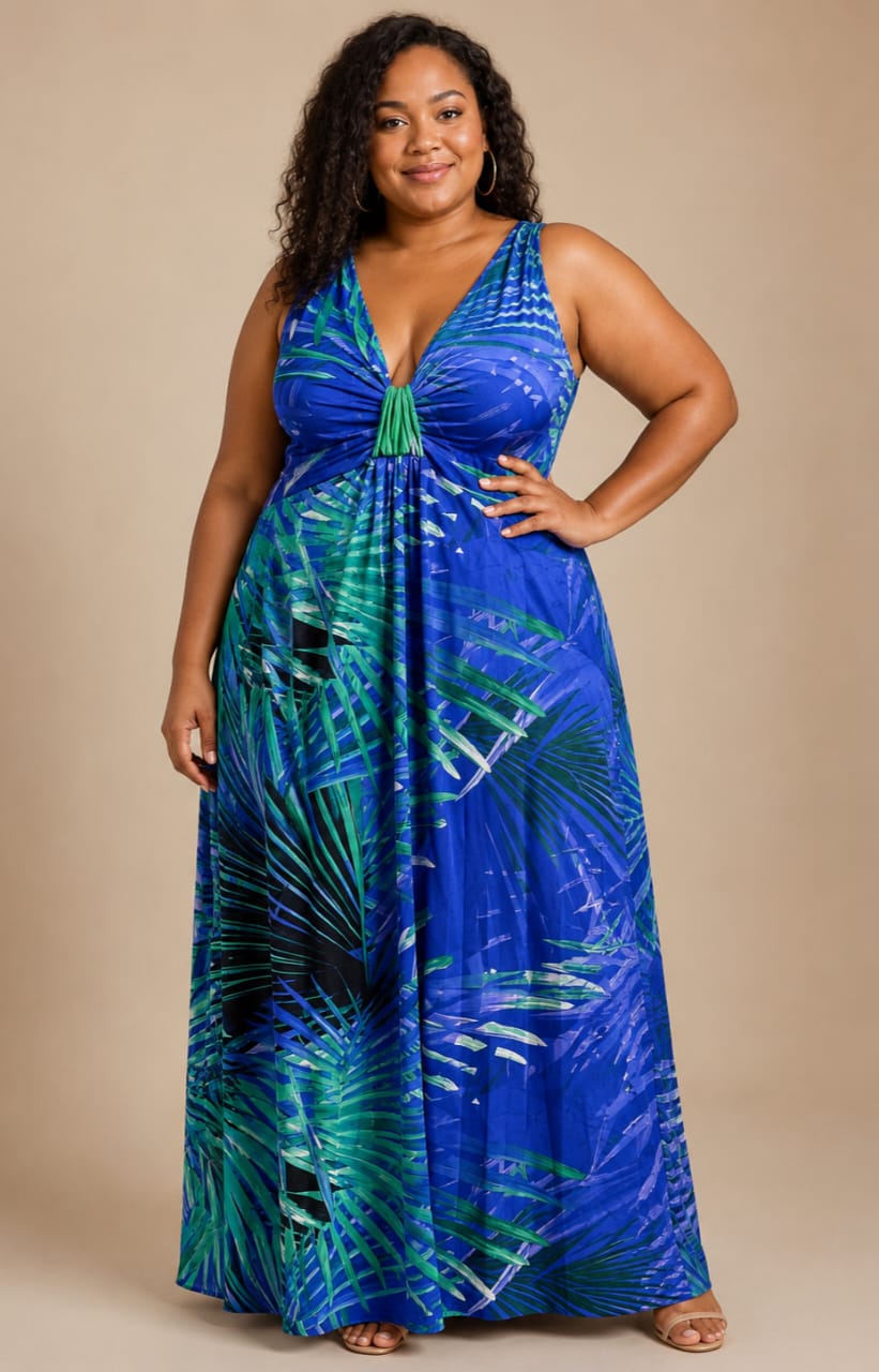 Robe en coton stretch - Longue