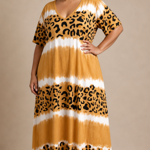 Robe en coton stretch - Longue